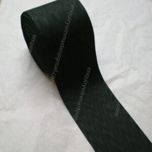 Moire Ribbon Masonic Regalia Black Ribbons