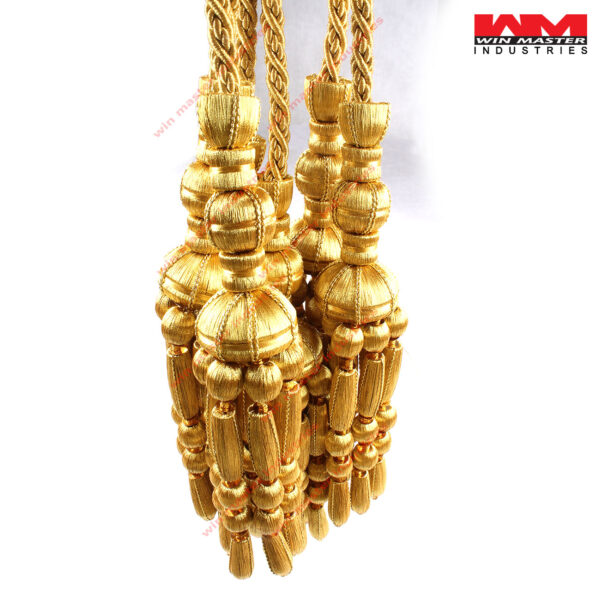 borlas con bolitas beadded tassel with cord