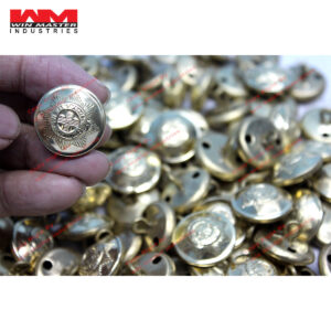 shiny brass Cold stream Guards button (2)