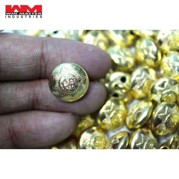 shiny brass Cold stream Guards button